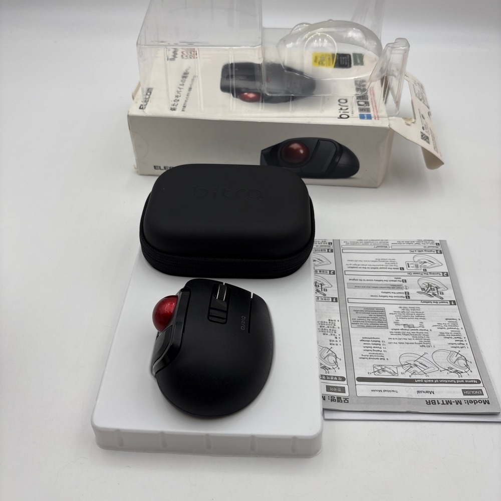 ELECOM Bitra Small Travel Trackball Mouse with Case Bluetooth small Size 5